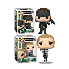 METAL GEAR SOLID - Naked Snake & The Boss Pop! Vinyl Figure - BUNDLE SET OF 2
