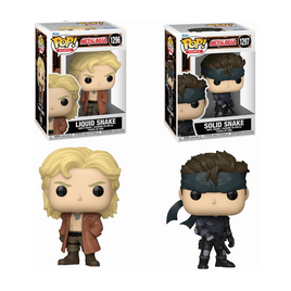 PRE-ORDER - METAL GEAR SOLID - LIQUID SNAKE & SOLID SNAKE POP! VINYL FIGURE