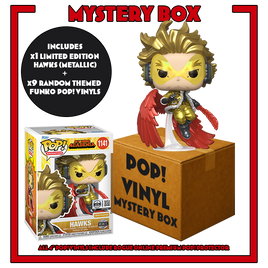 MY HERO ACADEMIA - HAWKS (METALLIC) POP! VINYL - MYSTERY BOX (INCLUDES HAWKS 3500PCS LIMITED EDITION & 9 POP! VINYL) - LIMITED EDITION