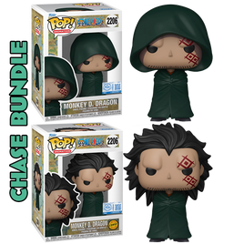 PRE-ORDER - ONE PIECE - MONKEY D. DRAGON #2206 POP! VINYL EXCLUSIVE - CHASE BUNDLE