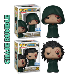 PRE-ORDER - ONE PIECE - MONKEY D. DRAGON #2206 POP! VINYL EXCLUSIVE - CHASE BUNDLE
