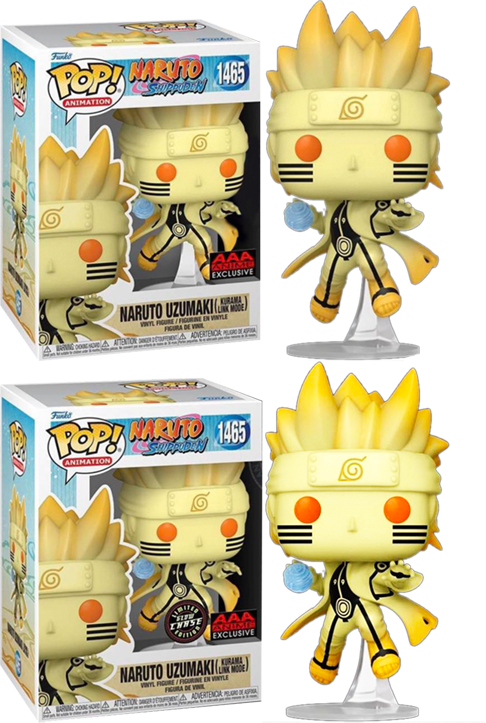 Naruto: Shippuden Naruto Kurama Link Mode Pop! Vinyl - AAA CHASE BUNDLE