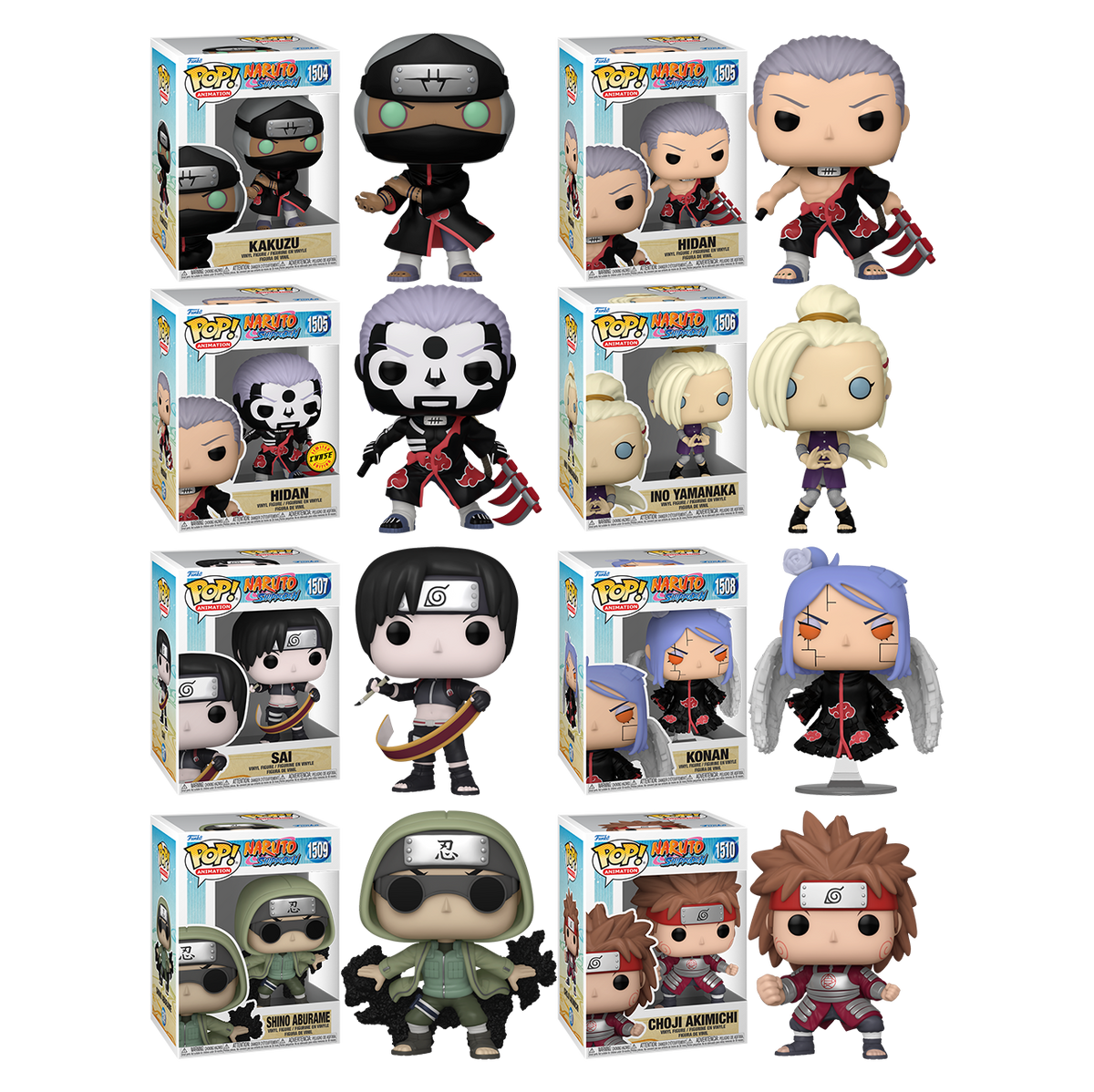 NARUTO Pop! Vinyl Figure Chase Bundle (Set of 8)| Rogue Online Pty Ltd