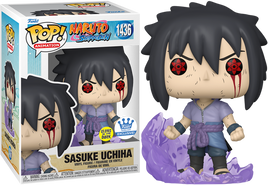 NARUTO: Sasuke Uchiha (Amaterasu) Glow Pop! Vinyl - FUNKO EXCLUSIVE