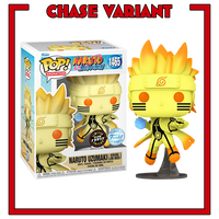 Naruto: Shippuden Naruto Kurama Link Mode Exklusives Pop! Vinyl - CHASE BUNDLE