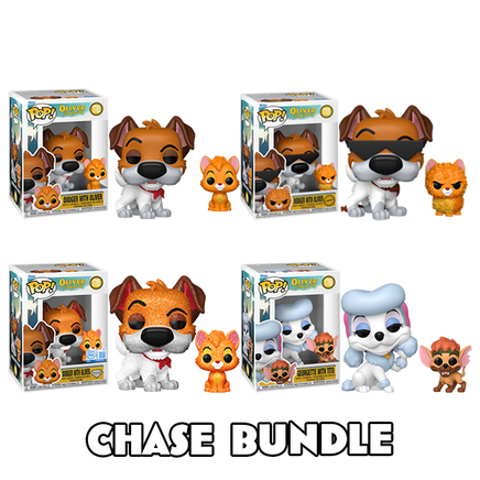 PRE-ORDER - OLIVER & COMPANY (1988) - POP! VINYL - CHASE BUNDLE (SET OF 4) - Rogue Online Pty Ltd