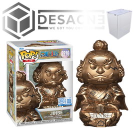 PRE-ORDER - ONE PIECE - JINBE (BRONZE) POP! VINYL - OFFICIAL FUNKO EXCLUSIVE - US IMPORTED EDITION + DESACNE HARD STACK
