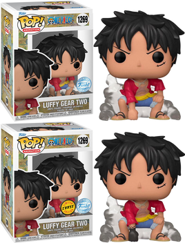 ONE PIECE - Luffy Gear Two Exclusive Pop! Vinyl - CHASE BUNDLE