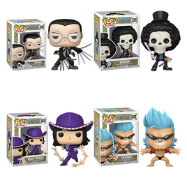 PRE-ORDER - ONE PIECE - JURO, BROOK, FRANKY, NICO ROBIN POP! VINYL FIGURE - BUNDLE (SET OF 4)