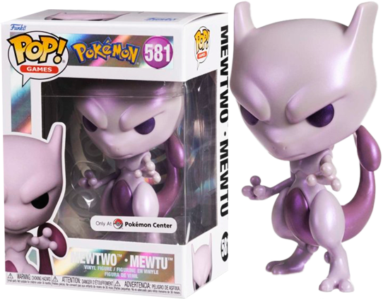POKEMON Mewtu Pearlescent Pop Vinyl Figure EXCLUSIVE Rogue