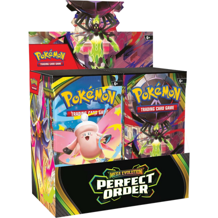 POKÉMON TCG: MEGA EVOLUTION - PERFECT ORDER BOOSTER BOX - Rogue Online Pty Ltd
