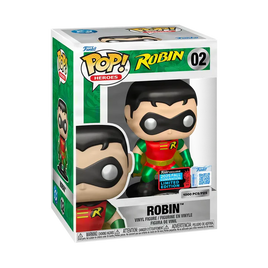 PRE-ORDER - DC HEROES - DC COMICS ROBIN (METALLIC) POP! VINYL + FUNKO HARD STACK - 2025 NYCC 1000PCS LIMITED EDITION