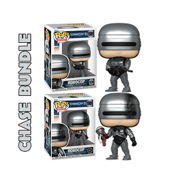 PRE-ORDER - ROBOCOP 2 - ROBOCOP (METALLIC) POP! VINYL FIGURE - CHASE BUNDLE