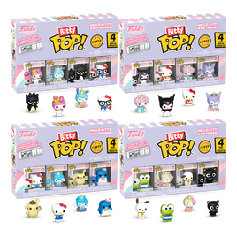 SANRIO - Hello Kitty Bitty Pop! Vinyl Figure 4-Pack - BUNDLE (SET OF 4)