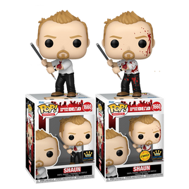 SHAUN OF THE DEAD - Shaun Pop! Vinyl Figure - SPECIALITY EXCLUSIVE CHASE BUNDLE