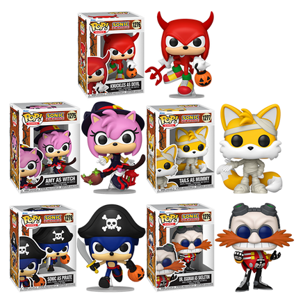 PRE-ORDER - SONIC THE HEDGEHOG - HALLOWEEN POP! VINYL FIGURE - (BUNDLE SET OF 5) - Rogue Online Pty Ltd