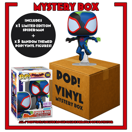 PRE-ORDER - MARVEL - SPIDER-MAN POP! VINYL - MYSTERY BOX (INCLUDES SPIDER-MAN 7500PCS LIMITED EDITION & 5 POP! VINYL) - LIMITED EDITION
