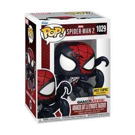 SPIDER-MAN 2 - Pop! Vinyle Advanced Suit 2.0 Symbiote Takeover - EXCLUSIVITÉ HOT TOPIC