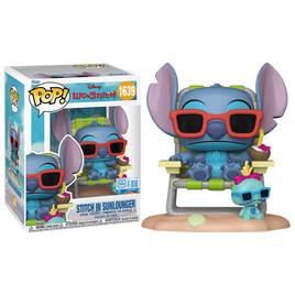 DISNEY -  Stitch in Sunlounger Premium Exclusive Pop! Vinyl Figure