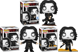 THE CROW: Eric Draven Pop! Vinyl Figure - FUNKO EXCLUSIVE BUNDLE of 3