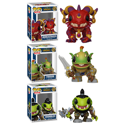 PRE-ORDER - WORLD OF WARCRAFT - FINDUIN, GROMMLOC & MURKASTRASZA POP! VINYL FIGURE - BUNDLE (SET OF 3) - Rogue Online Pty Ltd