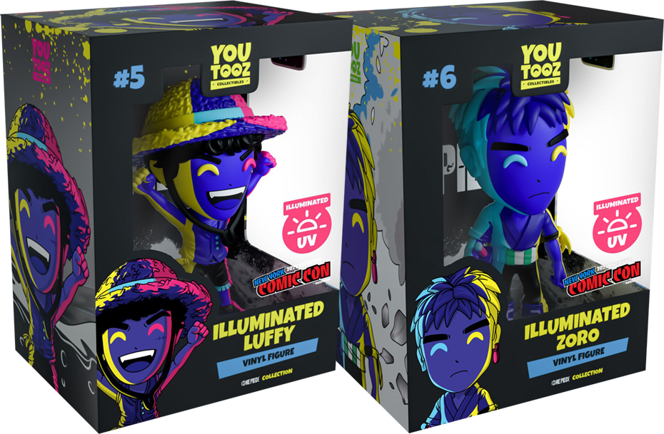 ONE PIECE - Luffy & Zoro Illuminated 2023 NYCC 5” Vinyl Figure - YOUTOOZ (1000PC) LIMITED EDITION