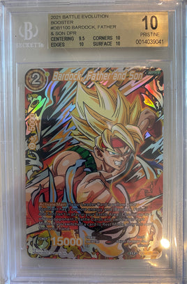 DBZ - 2021 Battle Evolution Booster - Bardock, Father & Son DPR - BECKETT (BGS) 10