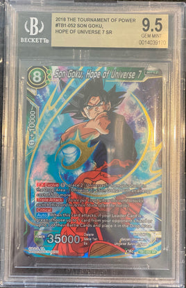 DBZ - 2018 The Tournament of Power - Son Goku, Hope of Universe 7 SR - BECKETT (BGS) 9.5