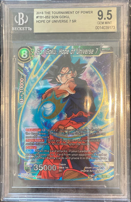 DBZ - Le Tournoi du Pouvoir 2018 - Son Goku, Espoir de l'Univers 7 SR - BECKETT (BGS) 9.5