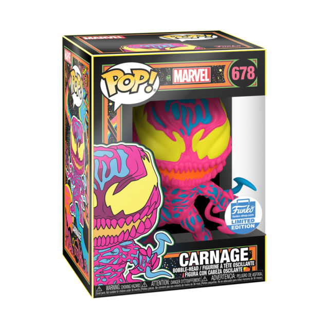 Marvel: Carnage Blacklight Pop! Vinyl - FUNKO SHOP EXCLUSIVE