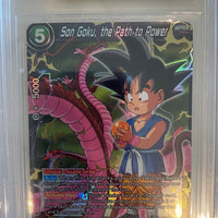 DBZ - 2021 Battle Evolution Booster - Son Goku, The Path to Power SR - BECKETT (BGS) 9.5