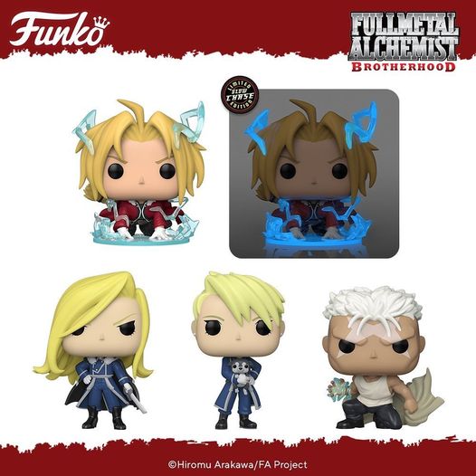 Fullmetal Alchemist: Brotherhood Pop! Vinyl - FULL CHASE BUNDLE SET