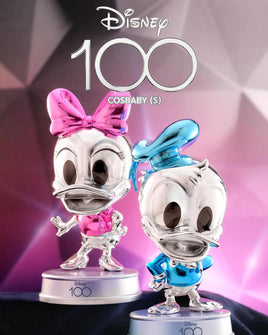 HOT TOYS - DISNEY 100 - Metallic Donald & Daisy Cosbaby Bundle Set of 2