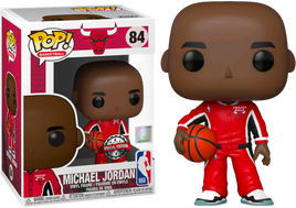NBA Basketball - Michael Jordan in Red Warm-Up Suit Pop! Vinyl Figure (RS) - Rogue Online Pty Ltd