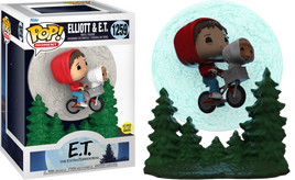 E.T. the Extra-Terrestrial - Elliot & E.T. Bike Flying Glow Pop! Moment