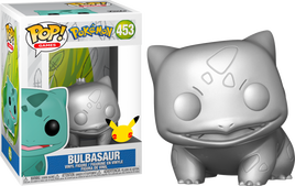 Pokémon - Figurine Pop! en vinyle métallisé argenté du 25e anniversaire de Bulbasaur