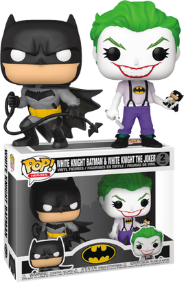 Batman - Batman & Joker (White Knight) Exclusive Pop! Vinyl 2-Pack