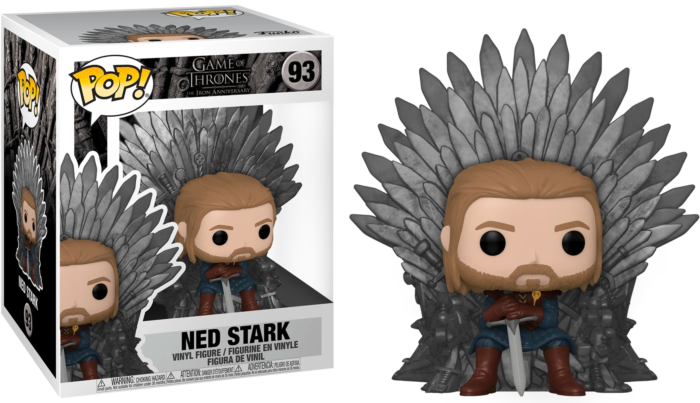Game of Thrones - Ned Stark on Throne 10th Anniversary Deluxe Pop