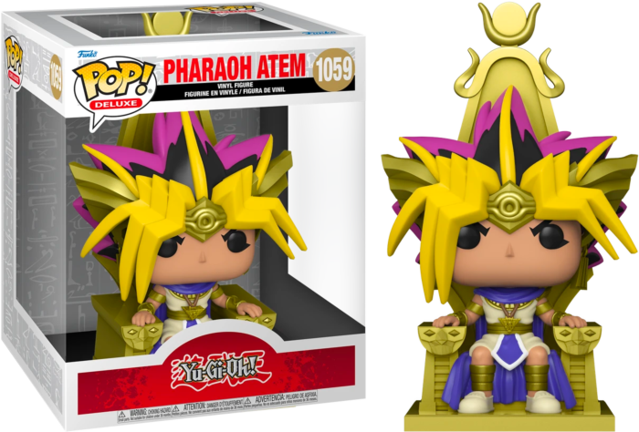 Yu-Gi-Oh! - Pharaoh Atem on Throne Metallic Exclusive Deluxe Pop! Vinyl Figure