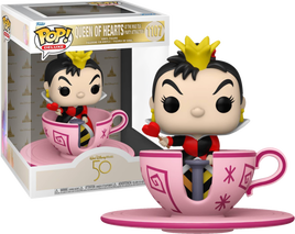 Walt Disney World 50th Anniversary - Queen of Hearts with Mad Tea Party Teacup Attraction Pop! Rides Vinyl Figure