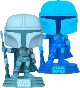 Star Wars The Mandalorian - Mandalorian Hologram Glow Exclusive Pop! Vinyl