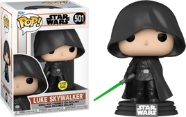 Star Wars The Mandalorian - Luke Skywalker with Lightsaber Glow in the Dark Pop! Vinyl Figure