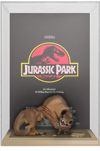 Jurassic Park - Tyrannosaurus Rex & Velociraptor Pop! Movie Poster Vinyl Figure