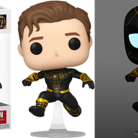 Spider-Man No Way Home Unmasked Spider-Man Black Suit Exclusive Pop! Vinyl - CHASE BUNDLE
