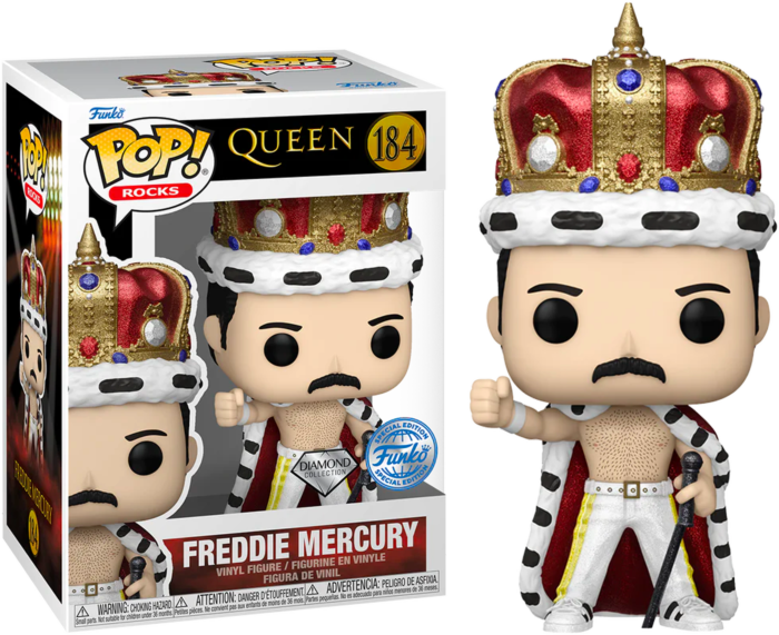 Queen - Freddie Mercury King Diamond Glitter Pop! Vinyl Figure