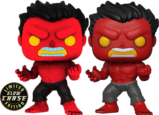 Hulk - Red Hulk Exclusive Pop! Vinyl [RS] - CHASE BUNDLE