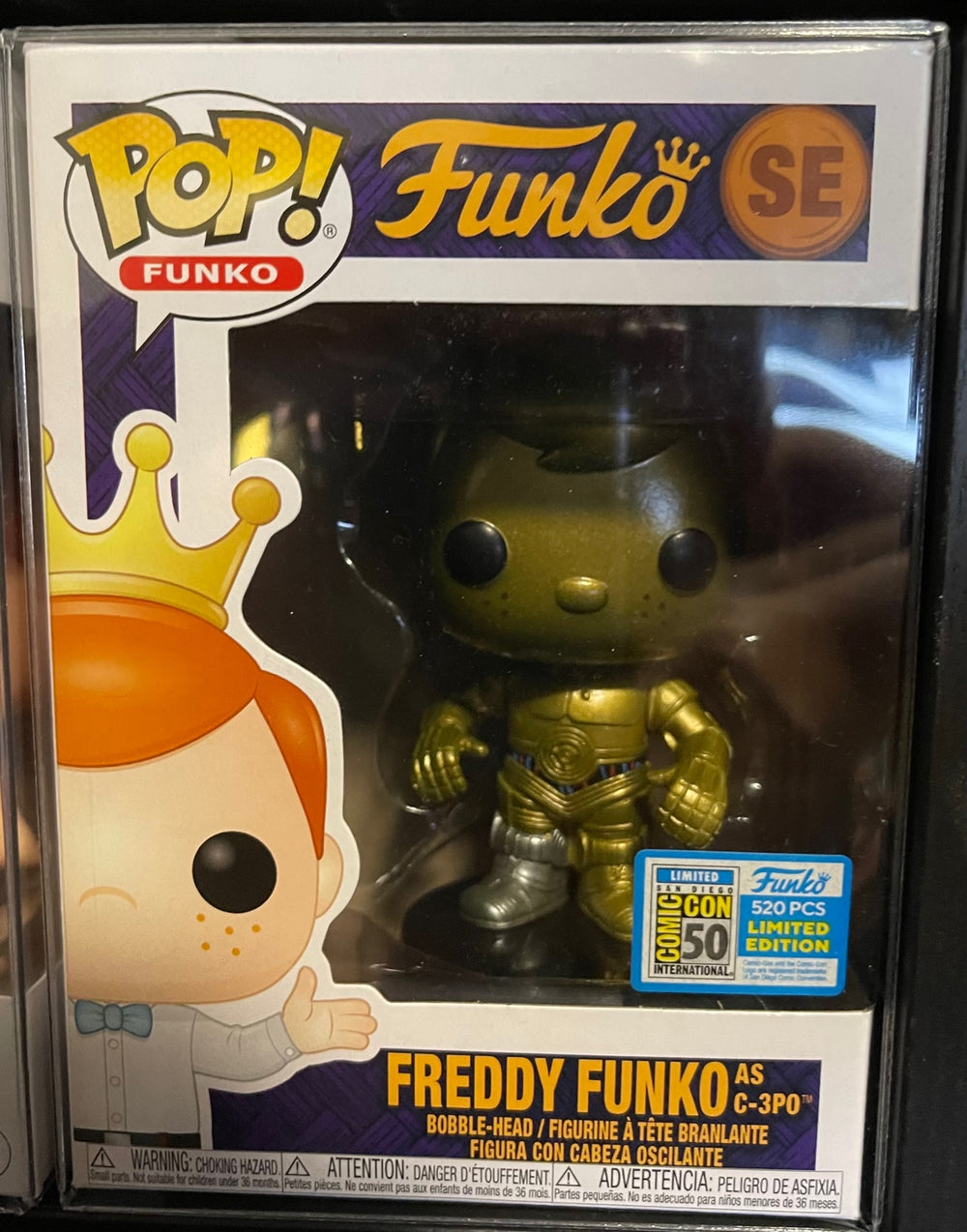 Freddy as C-3PO Pop! Vinyl 520PC Limited Edition