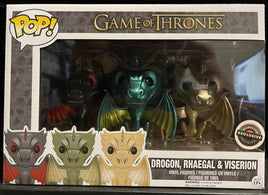 GAME OF THRONES: Metallic Dragons Pop! Vinyl - 3-PACK GAMESTOP EXCLUSIVE