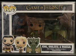 GAME OF THRONES: Khal Khaleesi & Rhaegal Pop! Vinyl - 3-PACK