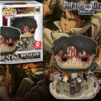 Attack on Titan - Levi Battle Blood-Splattered Pop! Vinyl - AE EXCLUSIVE